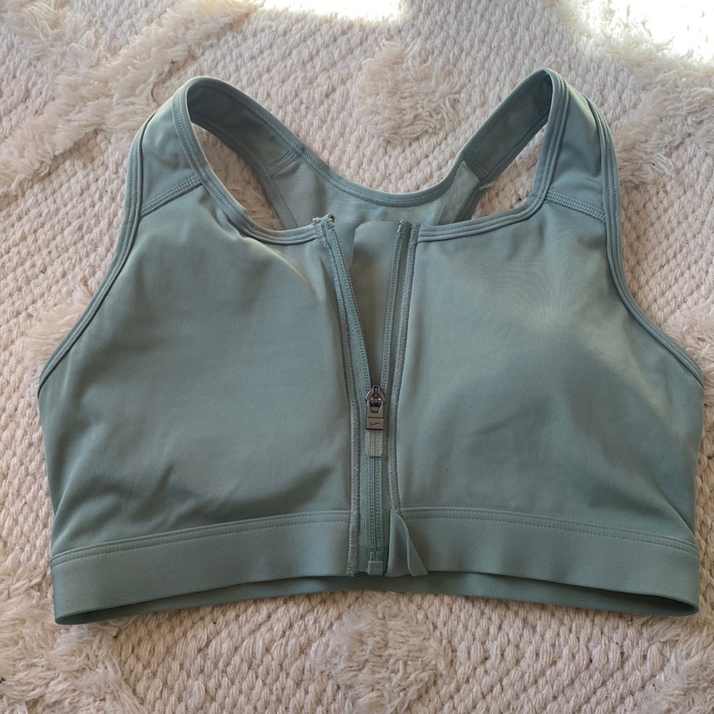 Sage green Nike sports bra